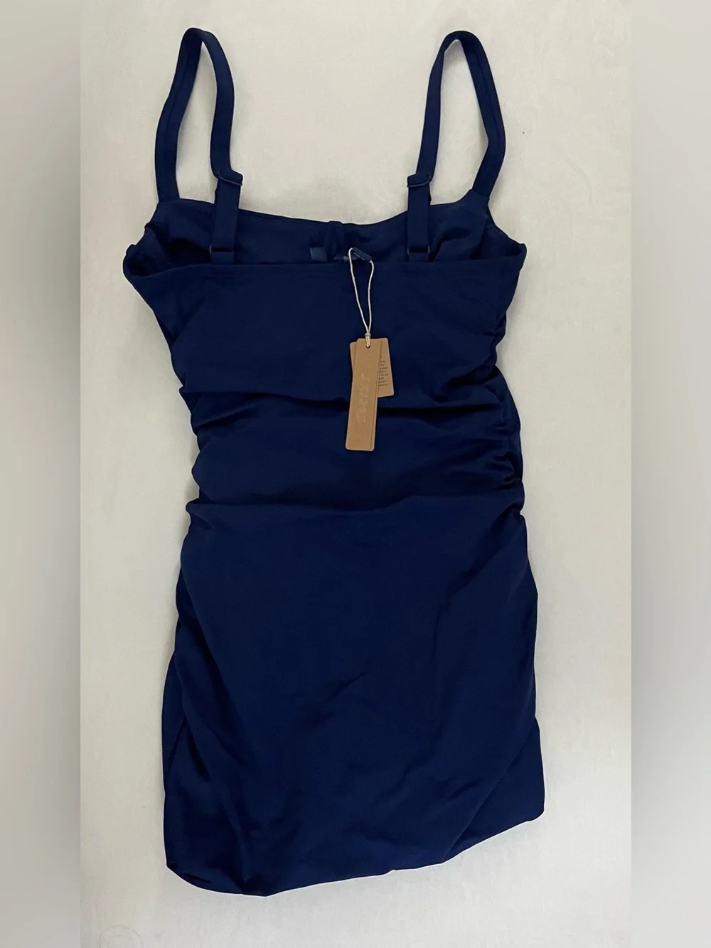 SKIMS NWT Sculpting Swim Ruched One Piece Swimsuit Midnight Navy Blue Size XXS
